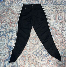 Bogner Vintage Black Size Stripe Stirrup Ski Pants Leggings SZ 10 VGUC
