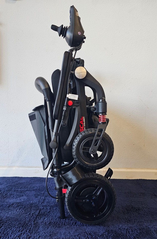 Rascal Lightweight Rascal Carbon Cruiser Lightweight Folding Electric Wheelchair - Open ...