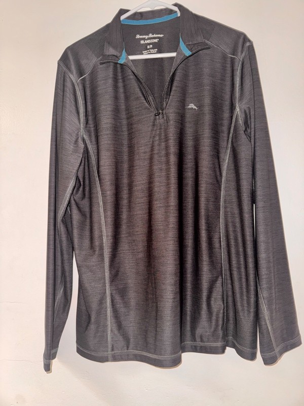 Bahama Men's M Island Zone Palm Coast Pullover 1/2 Zip Size Small
