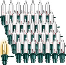 120Ct Christmas Replacement Mini Light Bulbs with Green Base Christmas Tree Inca