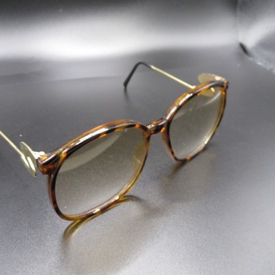 Vintage Tortoiseshell Eyeglass Frames with Gold Tone Wave  display picture 1