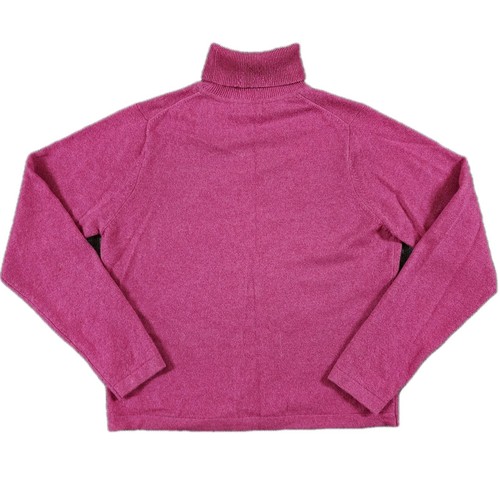 LL Bean Cashmere Turtleneck Sweater Womens Sz Medium Classic 90s Retro Preppy - Picture 3 of 8