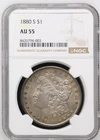 1880-S Morgan Dollar  NGC AU-55