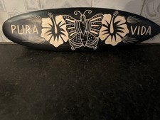 Hand Carved Wooden Hawaii Surfboard Souvenir Wall Decor Plaque 20 Tiki Bar