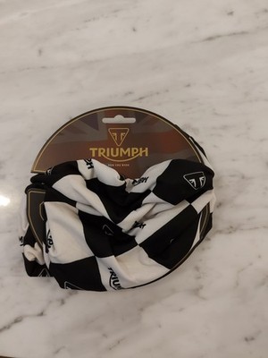 Original Triumph Harlekin schwarz Knochen Halsschlauch Einheitsgröße neu mit Etikett