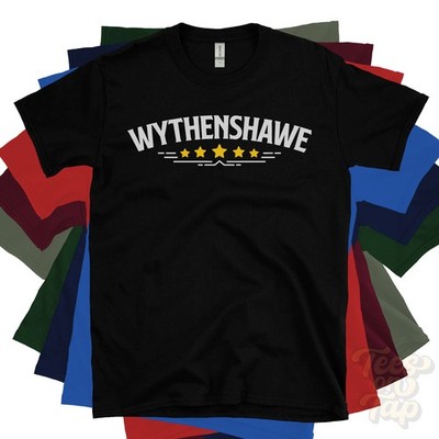 WYTHENSHAWE 5-STERNE RETRO LOGO T-SHIRT Manchester Greater Manchester England UK