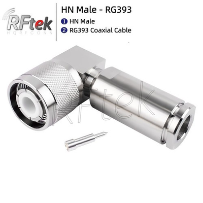 #ad HN Male High Pressure Right Angle elbow Connector For RG393 RF Coaxial Cable $29.66