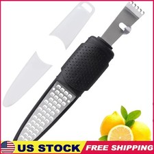 Citrus Zester Tool 2-in-1 Stainless Steel Zester Peeler W/ Channel Knife Kitchen