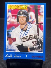 2019 Topps Heritage Minors Real One Autographs Blue #ROASB Seth Beer 82/99