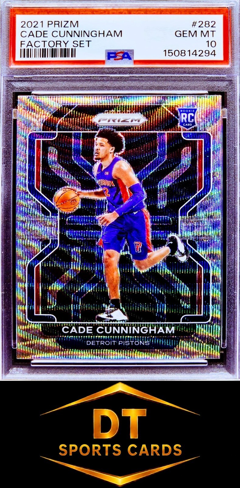 2021 PRIZM CADE CUNNINGHAM #282 FACTORY SET (RC) PSA 10 GEM MINT