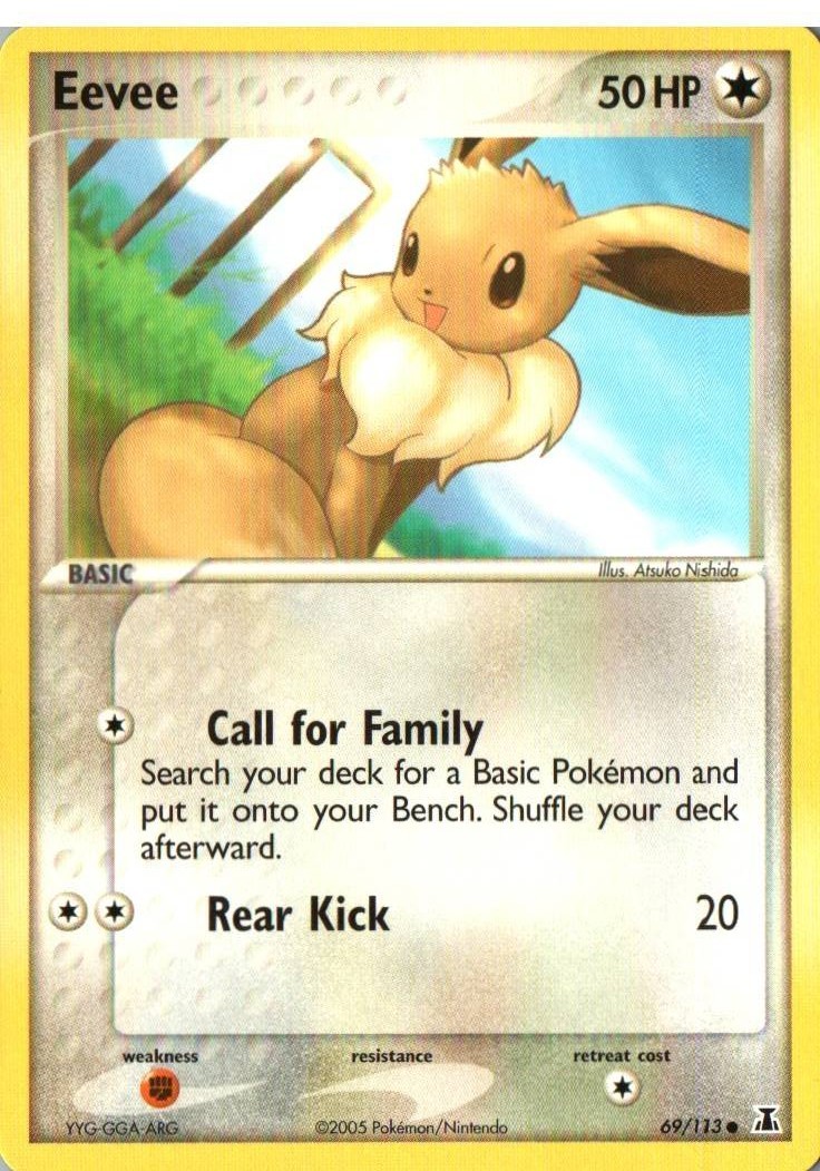 Pokémon TCG EX Delta Species Eevee 69/113 NM