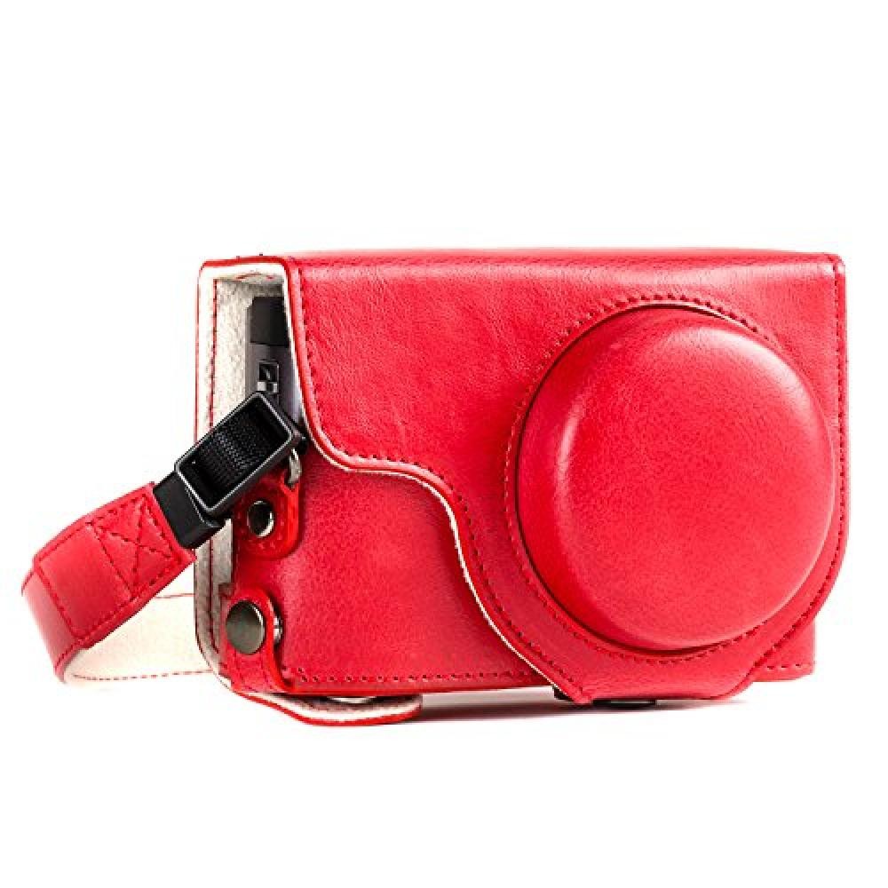 MegaGear MG1262 Panasonic Lumix DC-TZ95, DC-TZ90 Ever Ready Custodia in ecopelle