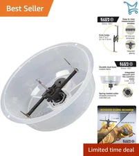 Hole Saw Adjustable Circle Cutter with Dustbowl Vacuum for Drywall Ceiling Tiles