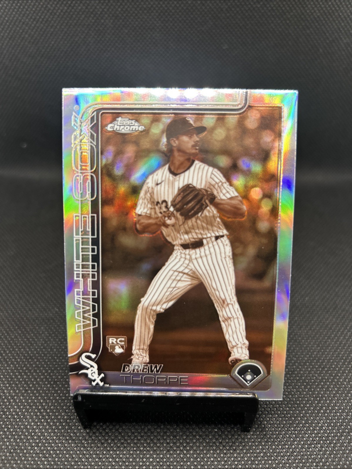2025 Topps RAINBOW FOIL Drew Thorpe ROOKIE #320 - Chicago White Sox