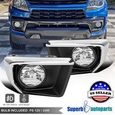 For 21-22 Chevy Colorado Fog Lights Replacement Bumper Lampchrome Trimswitch