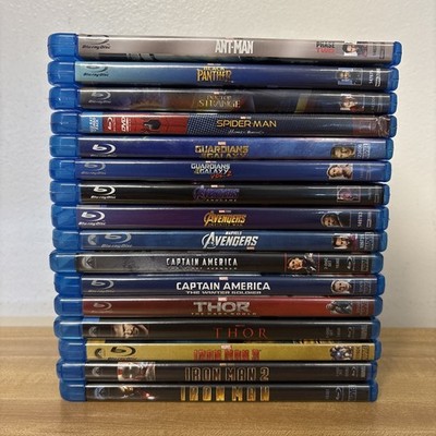 Marvel MCU Bluray Lot Of 16 - Very Good Condition - Avengers/Thor/IronMan & More