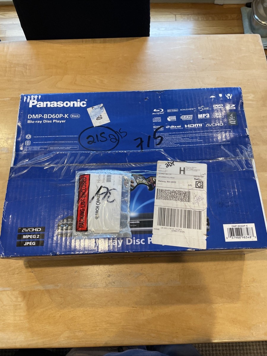 Panasonic DMP-BD60 Blu-Ray Player for sale online | eBay
