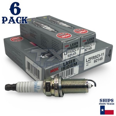 6 Pack NGK V-Power 92145 Spark Plugs LZFR5CI-11 | eBay