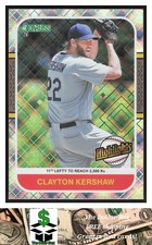 2021 Donruss Highlights Vector #HI11 Clayton Kershaw - Los Angeles Dodgers
