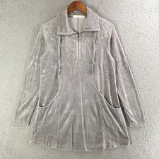 Madodoc Mini Short Dress Womens Small Long Sleeve Collared Casual Pockets Gray