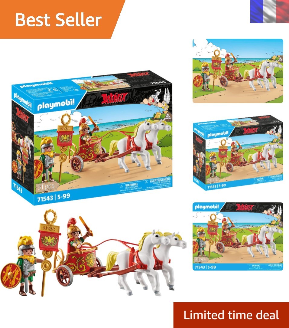 Playmobil 71543 Astérix authentique char romain miniature finition premium