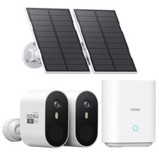 Aosu 2K QHD Solar Security Cameras Wireless Outdoor System 2 Count 2-Cam-Kit