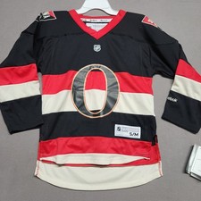 Reebok Ottawa Senators Youth S/M Nhl Hockey Jersey Black Red Cream 130