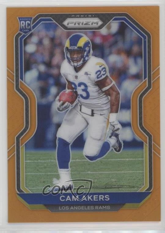 2020 Panini Prizm Rookie Orange Prizm 145/249 Cam Akers #376 07i7