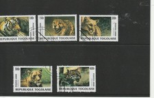 Togo Mi.-Nr.2991-5 Raubkatzen gestempelt