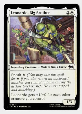 Leonardo, Big Brother 0014 TMNT Magic: The Gathering Foil