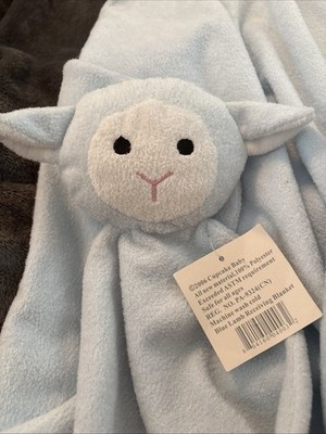 Blue Lamb Plush Security Receiving Blanket New Lovey 2006 Cupcake Baby 40  X 35 
