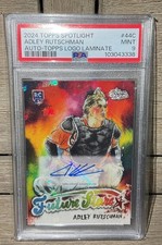 2024 Topps Spotlight Adley Rutschman Auto-Topps Logo Laminate 8/25