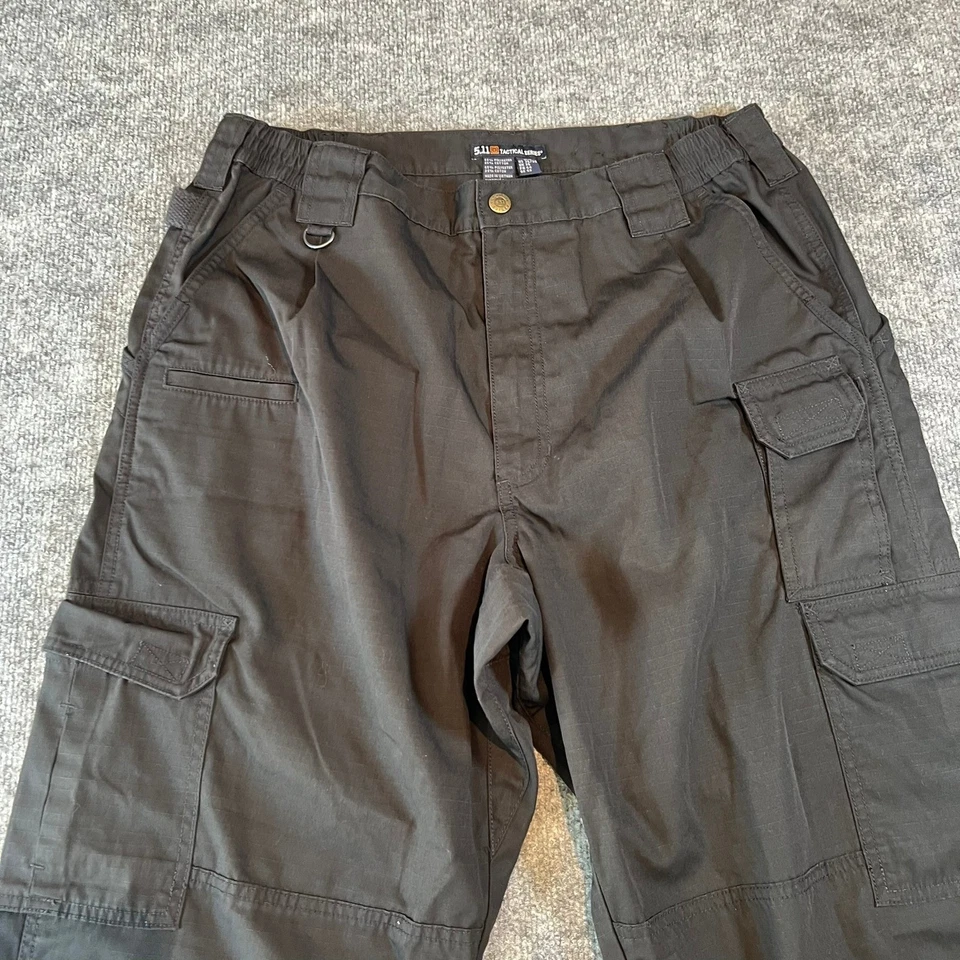 Pantalones cargo 5.11 Tactical Series para hombre negros talla 36x30 ropa de trabajo al aire libre Foto 4 de 4