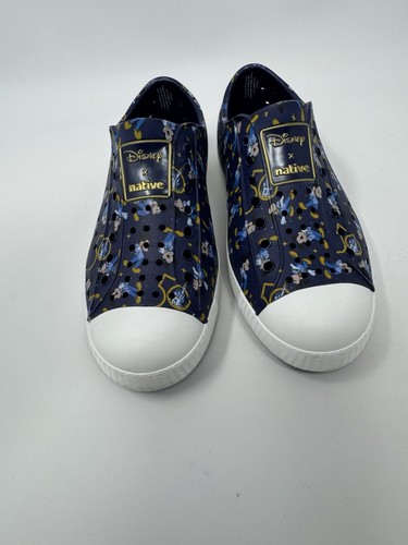 Disney Parks Native Kinder Schuhe 50th Anniversary Mickey Mouse Größe J1 Navy Blau - Bild 2 von 13