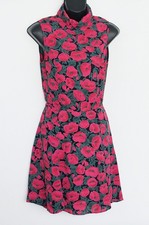 Reformation Sleeveless Open Back Poppyfield Floral Mini Dress Size L
