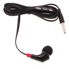 Mono Headset Earphone w Mic Wired Earbud 3.5mm Single Headphone for Cell Phones