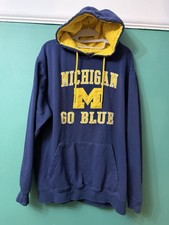 Michigan Go Blue Hoodie Herren XL Blau SKU A1030