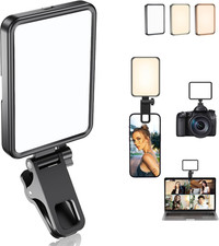 Rechargeable Soft Selfie Light for Phone, Camera, Laptop, 4-14H Battery Portable