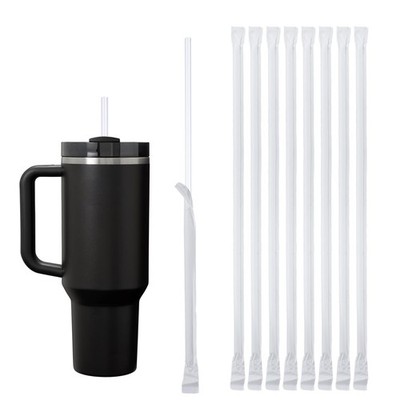100PCS Disposable Straws for 40 OZ Tumbler, Extra Long 40oz30oz, Transparent 