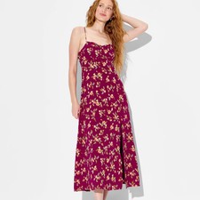 Women's Maxi Slip Dress - Wild Fable Burgundy Floral XS
