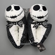 NWT Disney Nightmare Before Christmas Jack Skellington Slippers Adult Sz L 11-12