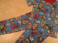 STAR WARS Blue PAJAMAS Boy size 8 cotton 2 Piece Short Sleeve Shirt  Pants Soft