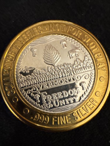 Trump Plaza Casino Atlantic City $10 Pennsylvania State Seal Silver Strike