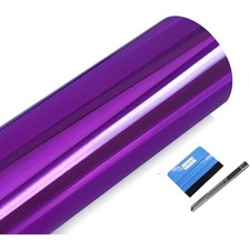 Vinylfolie, Aufkleber, Auto, Motorrad, Chrom, Violett, 30x150cm,