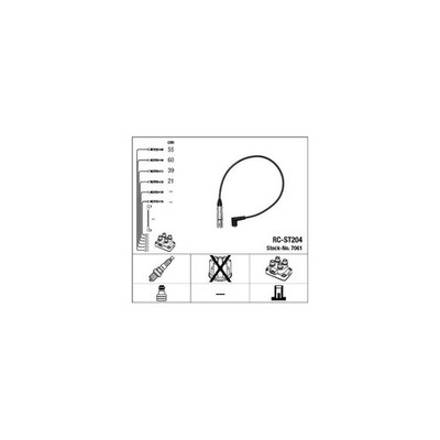 Zündleitungssatz NGK 7061 für