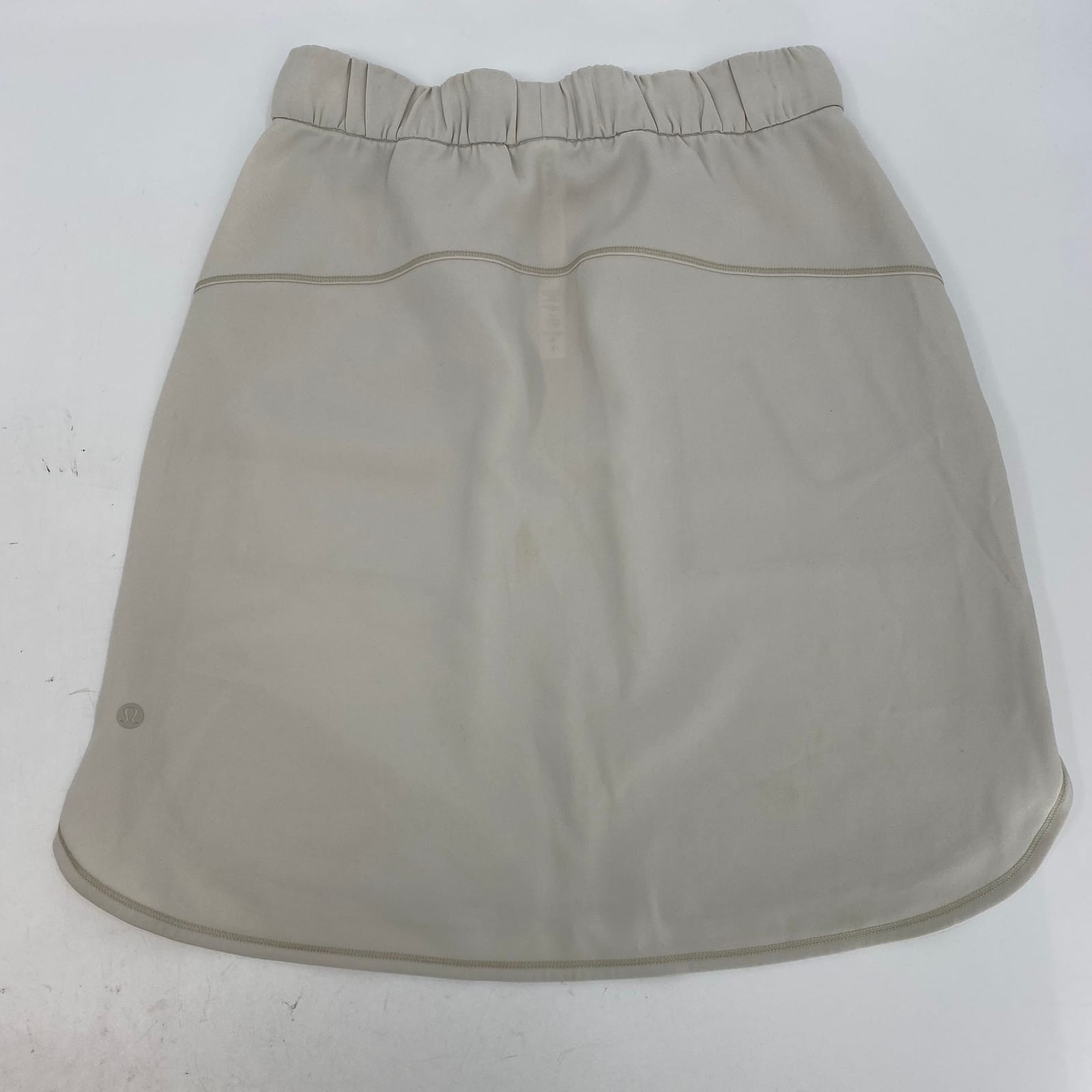 Lululemon Beige Athletic Drawstring Mini Skirt | … - image 3