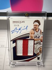 Corey Kispert 2021 Panini Immaculate Collegiate Rookie Patch Auto /25 #PPA-CK
