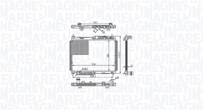 MAGNETI MARELLI 350213215500 Kühler, Motorkühlung für FORD