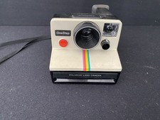 Vintage 70 s Polaroid One Step Rainbow Stripe Land Camera, untested