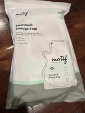 Motif Medical Breast Milk Storage Bags 8oz Single Use Bag 100 count BPA-Free NEW